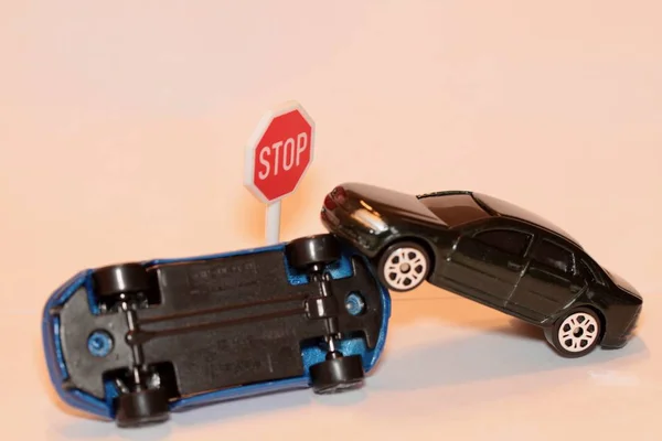 Miniature Cars Accident — Stock Photo, Image
