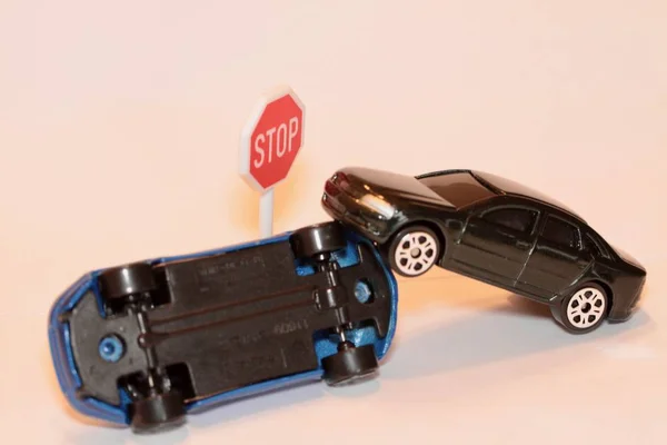 Miniature Cars Accident — Stock Photo, Image