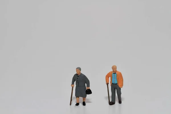 Figurines Miniatures Personnes Âgées — Photo