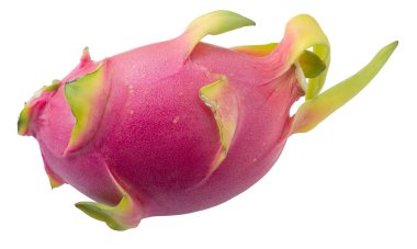 Beyaz zemin üzerine kırmızı olgun Dragon meyve