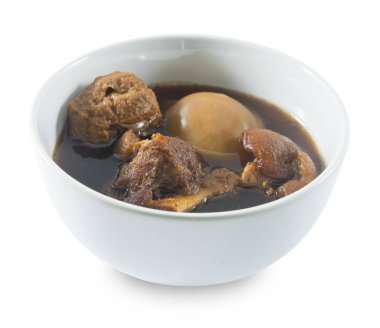 Yumurta, Tofu ve domuz etinin beyaz ile beş baharat güveç