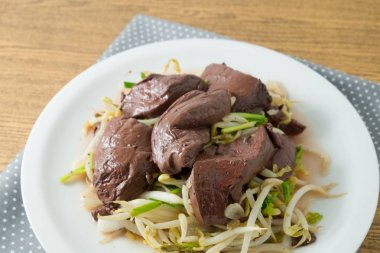 Stir Fried fasulye Filiz yakın çekim