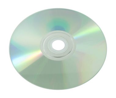 Boş Cd veya Dvd üzerinde beyaz arka plan izole