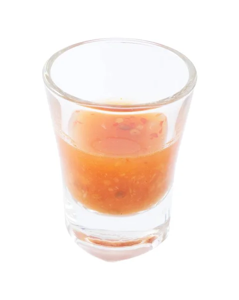 Thai Spicy and Sour Sauce on A White Background — Stok Foto