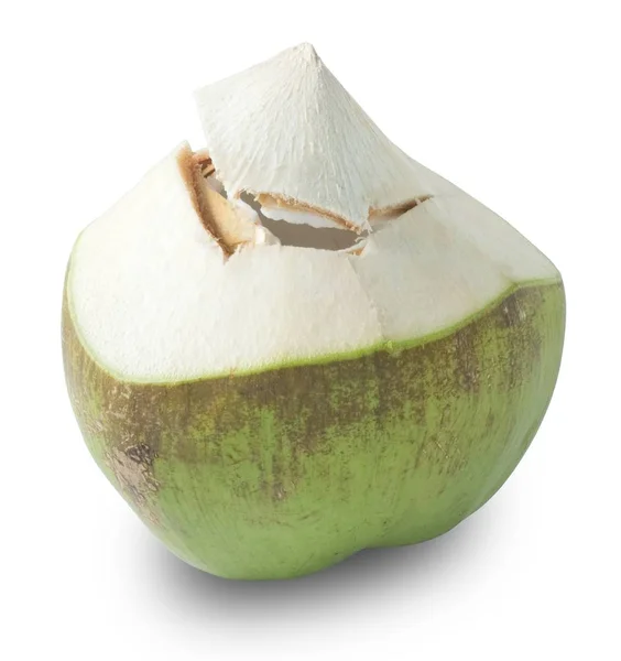 Agua dulce de coco sobre un fondo blanco — Foto de Stock