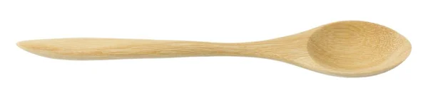 白い背景に孤立した木製のスプーン — ストック写真