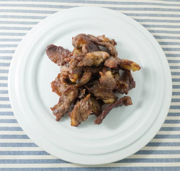 Carne tailandesa Jerky o carne frita profunda — Foto de Stock