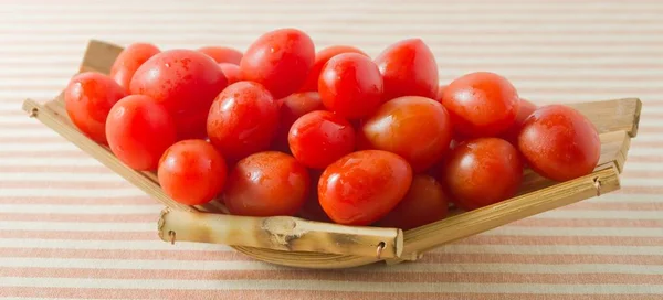 Delicious Fresh Grape Tomatoes on Small Boat