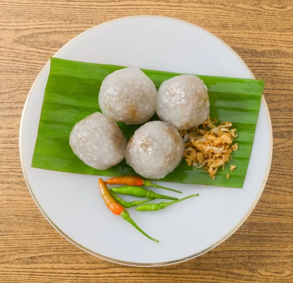 Thai Steamed Tapioca Balls Filled with Minced Pork