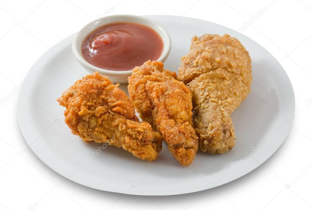 Delocious Deep Fried Chicken Wings with Sauce