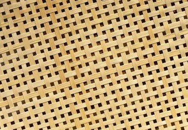 Rattan sepet örgüsü deseni dokusuna kapandı
