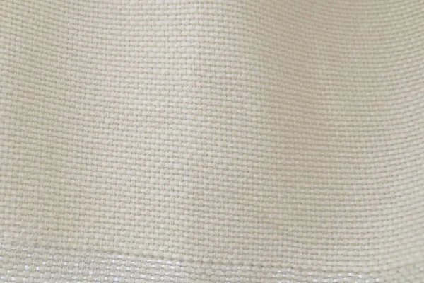 Dettaglio della texture tessile della coperta bianca — Foto Stock