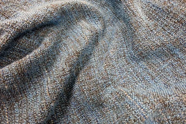 Detalle de Textura Textil Manta Azul y Marrón —  Fotos de Stock