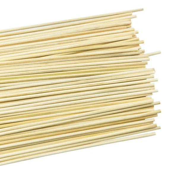 Stack of Bamboo Skewers on A White Background — Stock Photo, Image