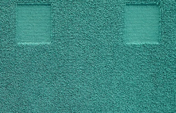 Detail of Blue Green Cotton Towel Texture Background