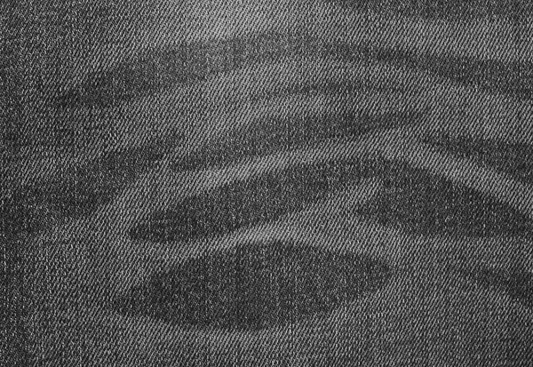 Primer plano del patrón de fondo de Negro Denim Jean Textura — Foto de Stock