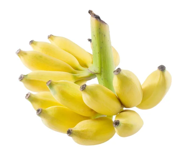 Reife Bananenfrüchte auf weißem Hintergrund — Stockfoto