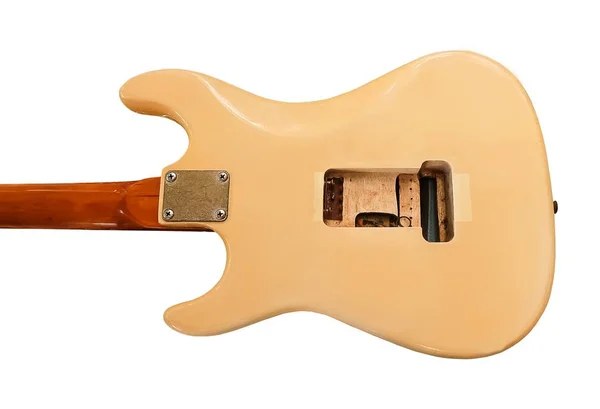 Lado posterior de la guitarra eléctrica sin controlador — Foto de Stock