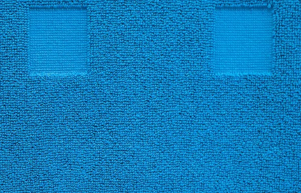 Detail modré bavlna ručník textury pozadí — Stock fotografie