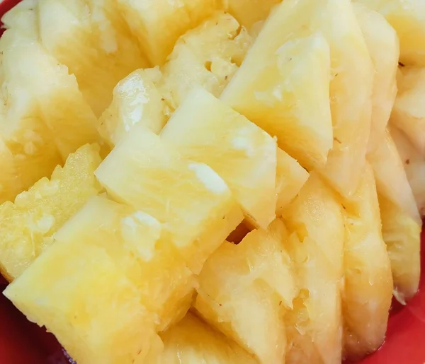 Zbliżenie na świeże i słodki ananas organiczne — Zdjęcie stockowe