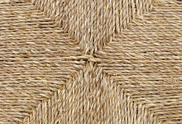 Closed Up of Square Texture of Brown Basket Weave Pattern — Stock Photo, Image