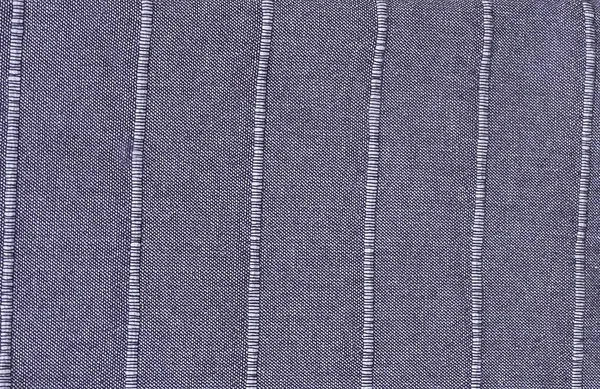 Blauw katoenen stof met strepen patroon achtergrond — Stockfoto