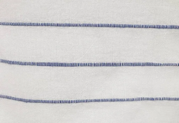 Tela de algodón blanco con fondo de patrón de rayas blancas — Foto de Stock
