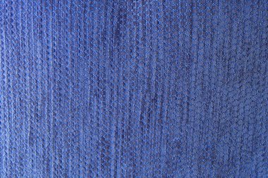 Mavi Tekstil doku arka plan deseni kadar kapatın