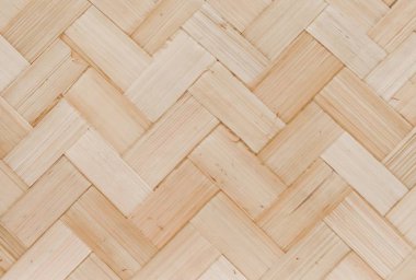 Bambu sepet örgüsü deseni dokusuna kapandı