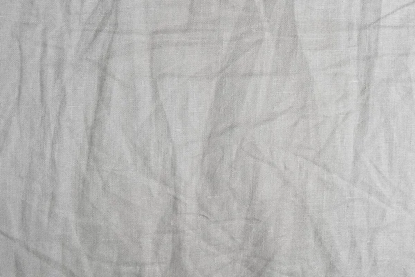 Modello di sfondo di tessuto grigio stropicciato Texture — Foto Stock