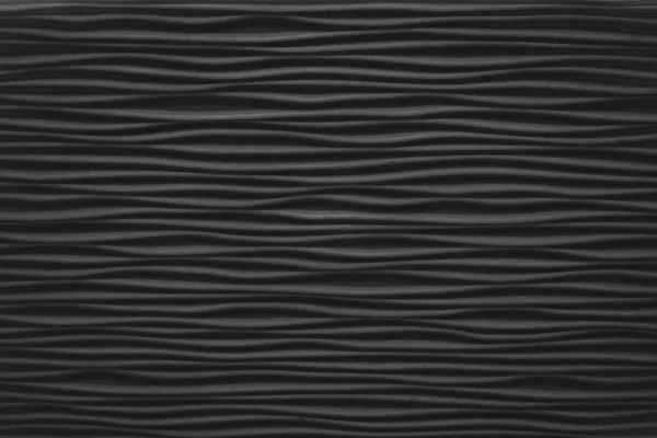 Closed Up of Horizontal Texture of Black Abstrato Ondas — Fotografia de Stock