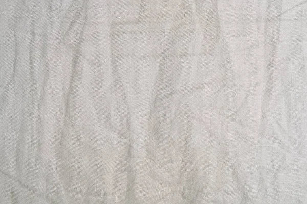 Текстура Ткани Крупным Планом Бежевого Смятого Текстиля Текстуры Фон — стоковое фото
