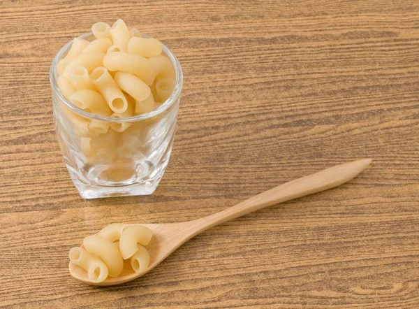 Nourriture Cuisine Macaroni Coude Non Cuit Pâtes Gomiti Dans Une — Photo