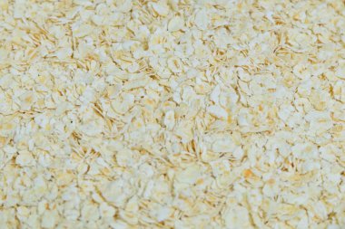 Yulaf veya yulaf gevreği dokulu arka plan haddelenmiş