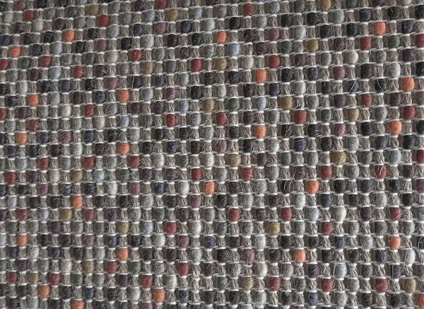 Fechado acima da textura quadrada do teste padrão colorido da tecelagem — Fotografia de Stock