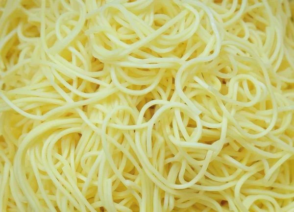 Cooked Yellow Egg Noodles for Asian Cooking — Stock Photo, Image