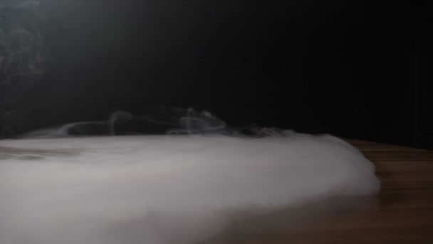 Smoke abstract background coming from a waterfall vaping trick in slow motion — Stock Video