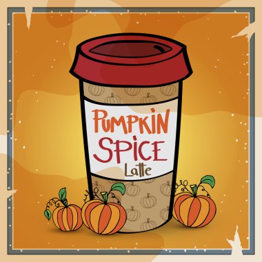 Kabak spice latte içinde Kupası gitmek