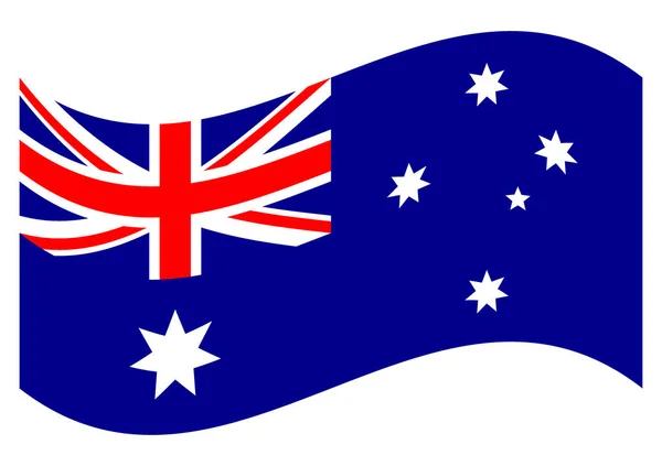 Bandera de Australia. — Vector de stock