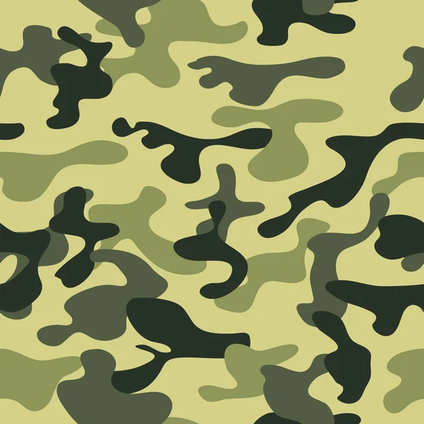 Kamouflage mönster bakgrund sömlös vektorillustration. — Stock vektor
