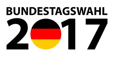 Bundestagswahl 2017 - German Politics Election Concept. German election 2017, Bundestagswahl clipart