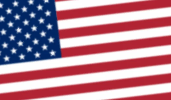 Розмита прапор Сполучених Штатів. Розмита Прапор США. Американський символ. Розмита прапор Сполучених Штатів. День незалежності фону. — стоковий вектор