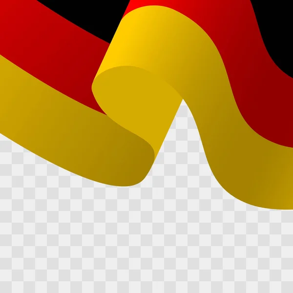 Vector Illustration of a waving German flag. — Stock Vector