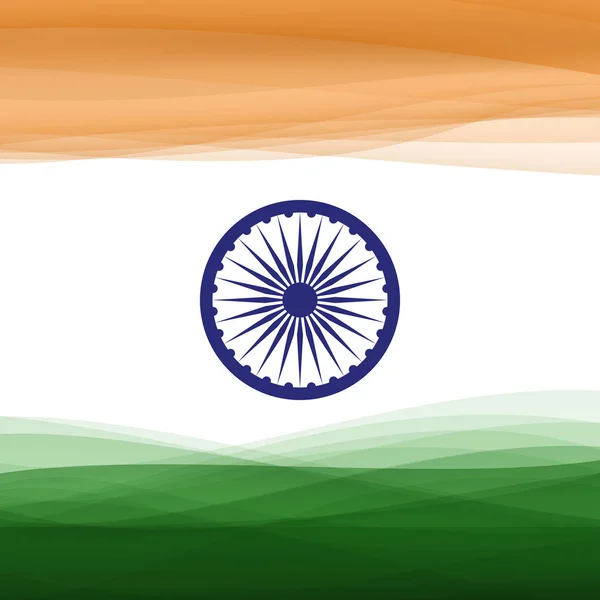 Dia da Independência da Índia. 15 de Agosto — Vetor de Stock