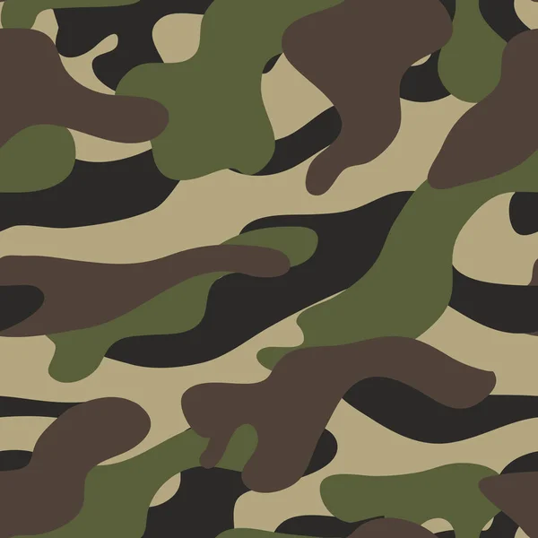Patrón de camuflaje de fondo sin costuras ilustración. Camuflaje militar —  Fotos de Stock