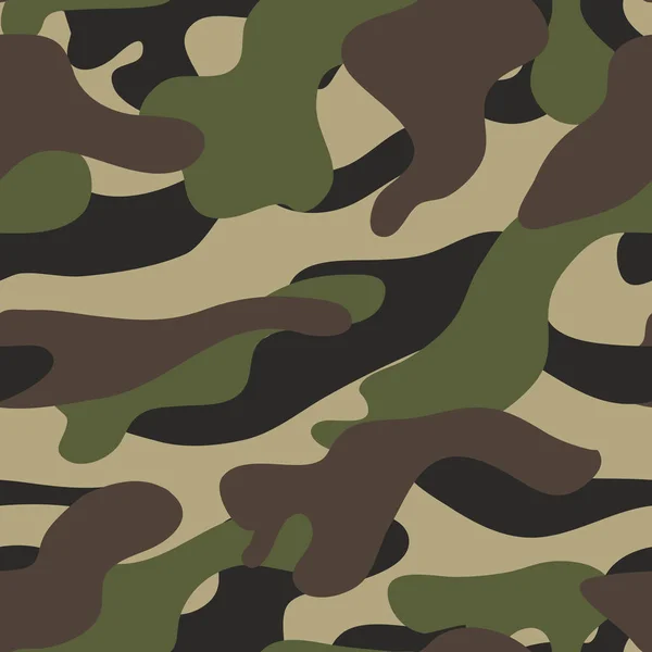 Kamouflage mönster bakgrund sömlös illustration. Militär camouflage — Stockfoto