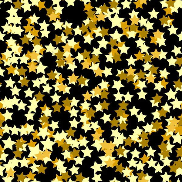 Goldener Stern nahtloses Muster. Urlaub Hintergrund, nahtlose Muster mit Sternen. nahtloses Muster mit Sternen. — Stockfoto