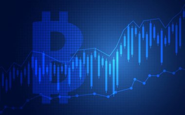 Mum çubuk grafik grafik bitcoin ticaret borsa yatırım