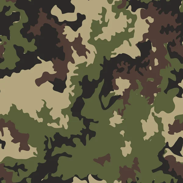 De militaire camo patroon herhaalt naadloze Legergroene jacht — Stockvector