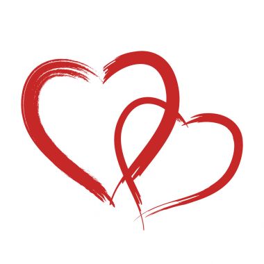 Aşk sembolleri için kalp şekli tasarımı
